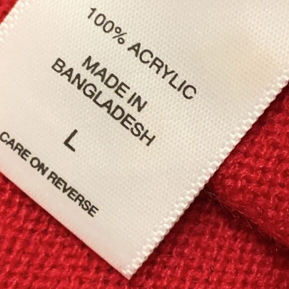 NWT New York & Company Red Holiday V-Neck Pocket Tunic Pullover Sweater - Picture 5 of 8